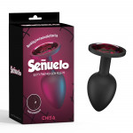 Анальна пробка силікон із каменем Chisa Booty Fantasy Gem Plug M-Senuelo розмір M