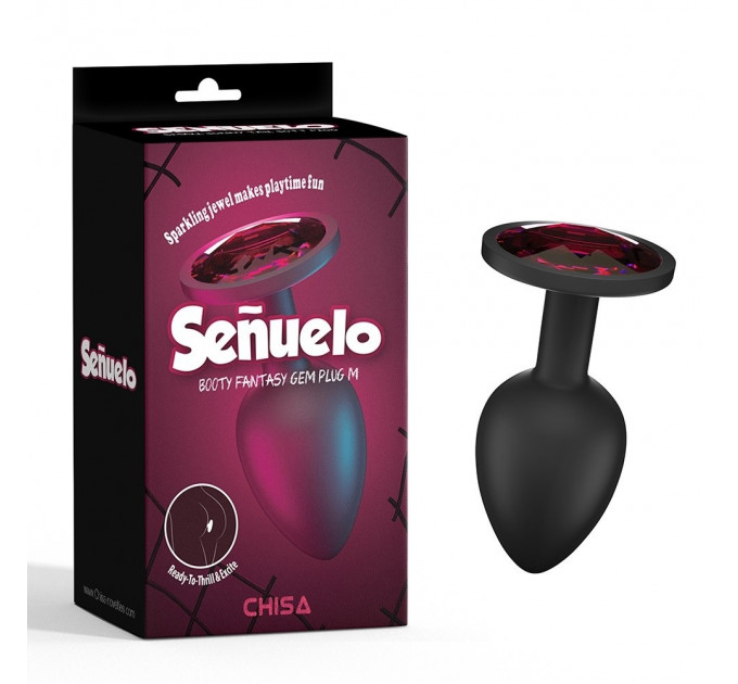 Анальна пробка силікон із каменем Chisa Booty Fantasy Gem Plug M-Senuelo розмір M