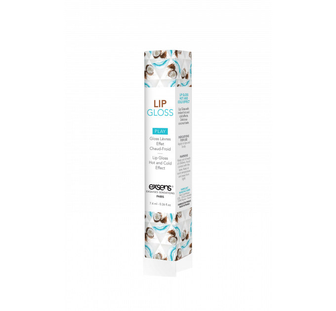 Блеск для оральных ласк EXSENS HOT KISS LIP GLOSS COCONUT 7,4ML