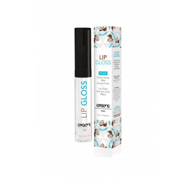 Блеск для оральных ласк EXSENS HOT KISS LIP GLOSS COCONUT 7,4ML