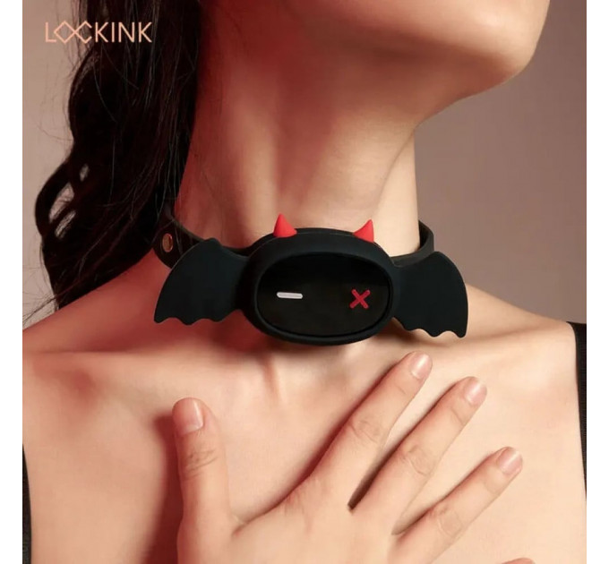 Чокер Бэтмен Lockink с электрошоком и приложением в телефоне, черный