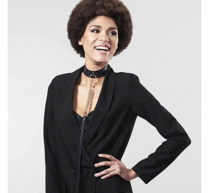 Чокер Bijoux Indiscrets MAZE - Wide Chocker Black