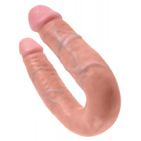 Двойной фаллоимитатор Pipedream King Cock M Double Trouble, Flesh