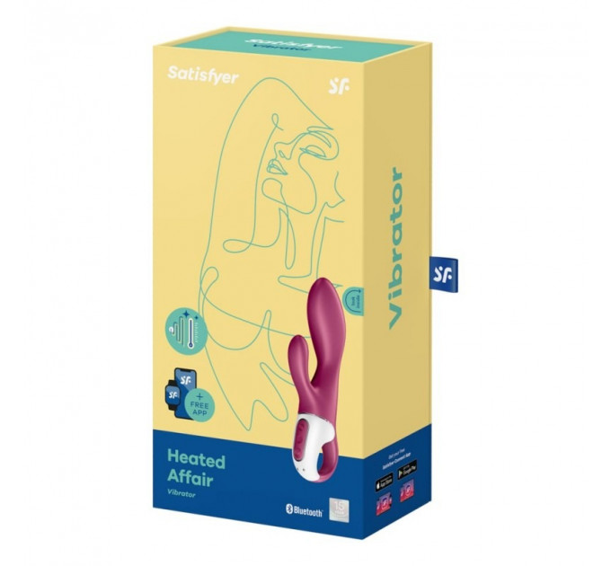 Подвійний смарт вібратор із функцією нагріву Satisfyer Heated Affair Connect App