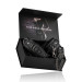 Ошейник с поножами, черный Leather Collar With Anklecuff