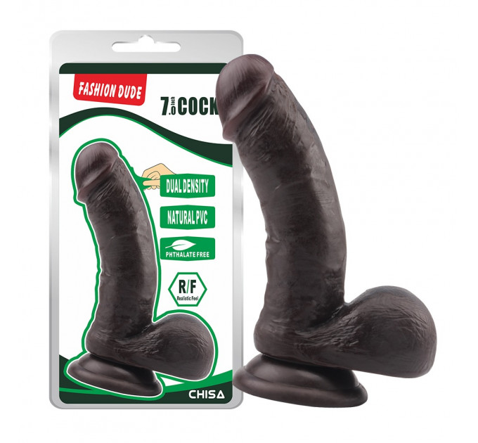 Фаллоимитатор коричневый Chisa Fashion Dude 7 Cock
