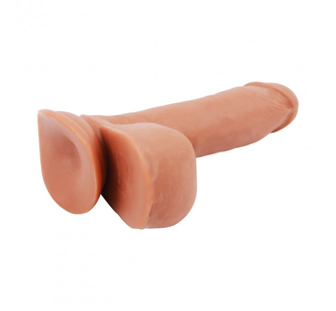 Фаллоимитатор реалистичный на присоске Сhisa T-skin ReaL Fornicator мулат, 19 х 4 см