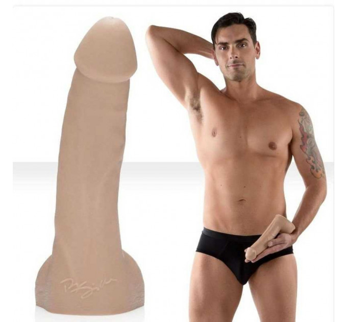 Фаллоимитатор с мошонкой реалистичный Fleshjack Guys-Ryan Driller Dildo, бежевый