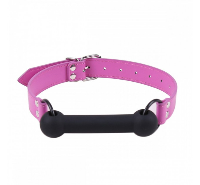 Кляп Silicone Luxury Fetish, Purple & Black