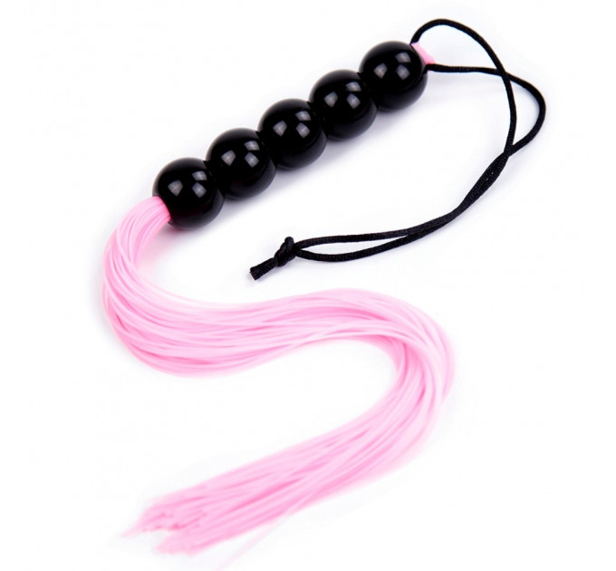 Кнут розовый, ручка из шариков FLOGGER, 45 см