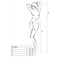Колготки-бодистокинг Passion ECO S004 черный, S-L