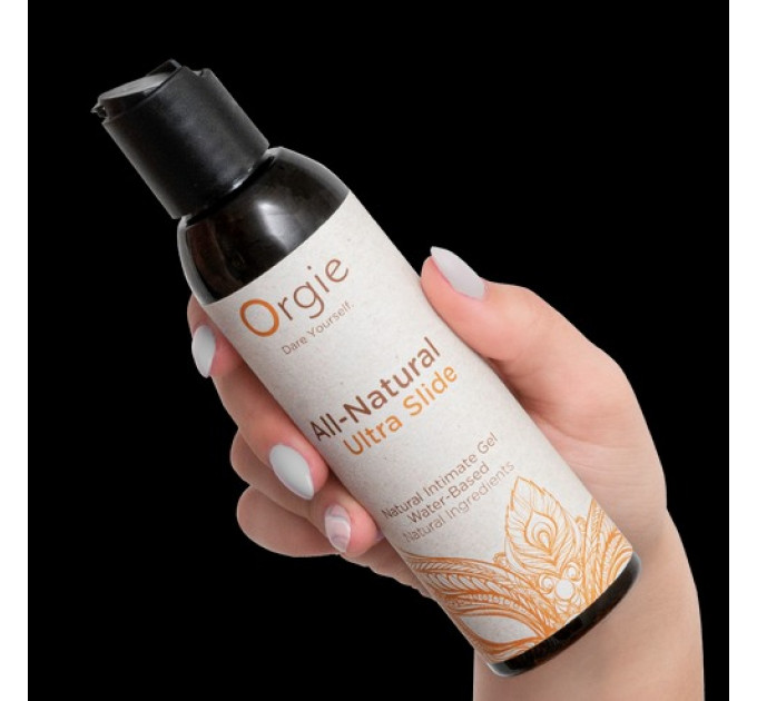 Лубрикант на водной основе ультраскользящий ALL-NATURAL Ultra slide, 150 мл Orgie