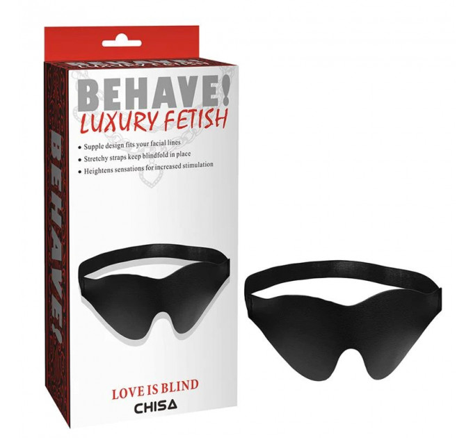 Маска на глаза Chisa Behave! LOVE IS BLIND, черная