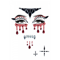 Маска вампіра зі страз Vampire Rhinestone Stick-On Jewels Leg Avenue