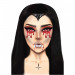 Маска вампира из страз Vampire Rhinestone Stick-On Jewels Leg Avenue