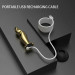 Масажер простати металевий золото з вібрацією Lockink