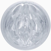 Мастурбатор вагіна у колбі, кібершкіра Fleshlight Ice Lady Crystal, прозорий