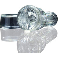 Мастурбатор вагіна у колбі, кібершкіра Fleshlight Ice Lady Crystal, прозорий