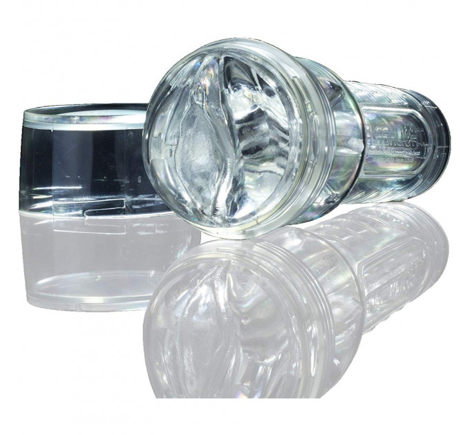 Мастурбатор вагина в колбе, киберкожа Fleshlight Ice Lady Crystal, прозрачный