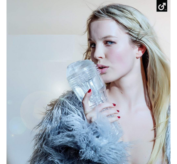 Мастурбатор вагина в колбе, киберкожа Fleshlight Ice Lady Crystal, прозрачный