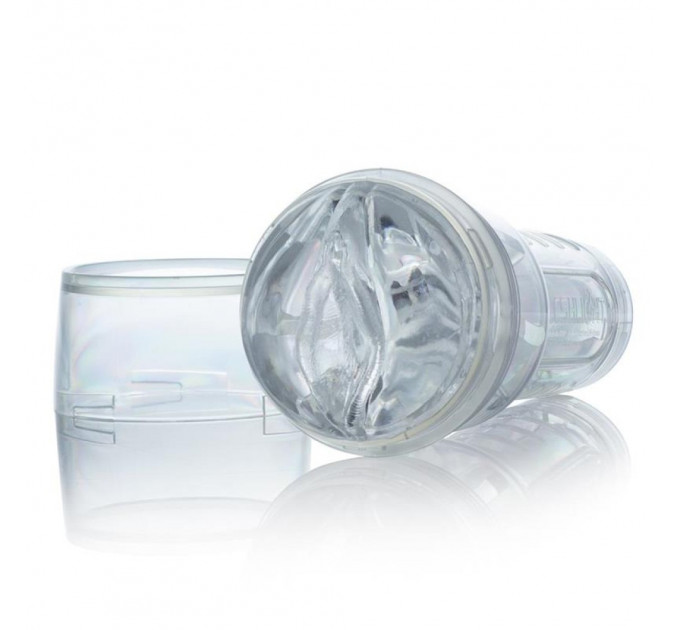 Мастурбатор вагина в колбе, киберкожа Fleshlight Ice Lady Crystal, прозрачный