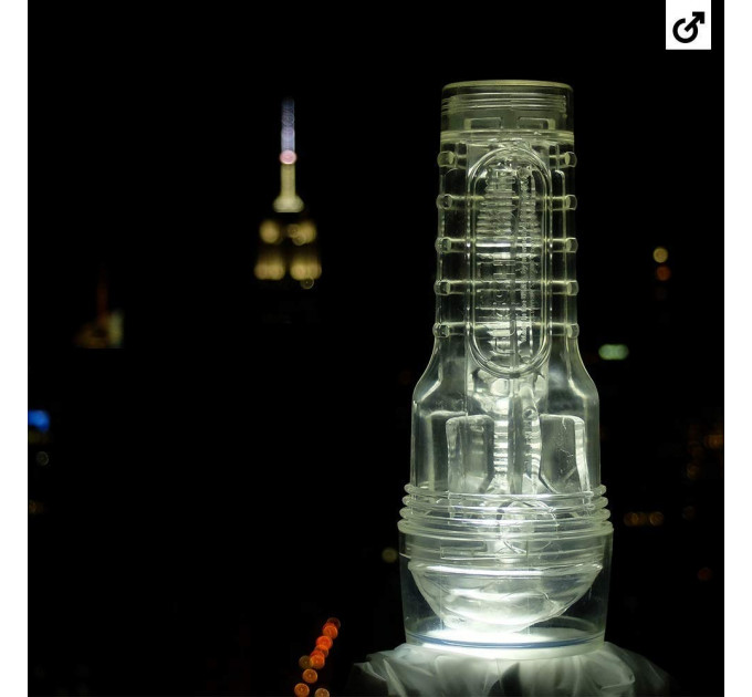 Мастурбатор вагина в колбе, киберкожа Fleshlight Ice Lady Crystal, прозрачный