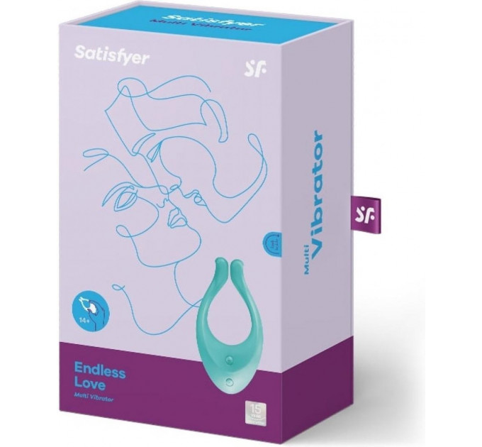T360083 Мультивибратор для пар SATISFYER PARTNER ENDLESS LOVE TURQUOISE