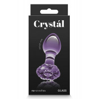 Стеклянная пробка NS Novelties CRYSTAL FLOWER PURPLE