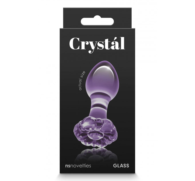 Стеклянная пробка NS Novelties CRYSTAL FLOWER PURPLE