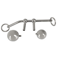 Система фиксации с бондажной веревкой и анальными пробками You2Toys Plugs Bondage, черная, 10 м, 3.2