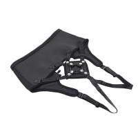 Трусики для страпона Sportsheets Corset с кольцевым креплением, черные