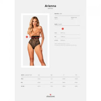 Трусики с высокой талией Obsessive Bielizna-Arienna figi M/L