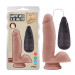 Вибратор реалистичный Chisa T-skin ReaL, с пультом, бежевый, 17.5 х 3.8 см
