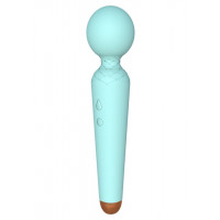 Вібро-мікрофон блакитний Rechargeable Power Wand USB 10 Functions