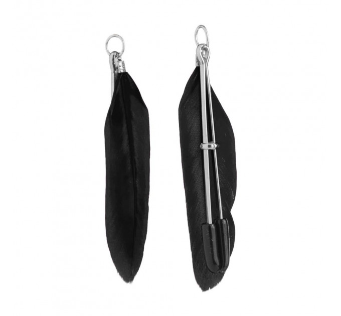 Зажимы на соски Перышки Lucky Bay Nipple Play, Black