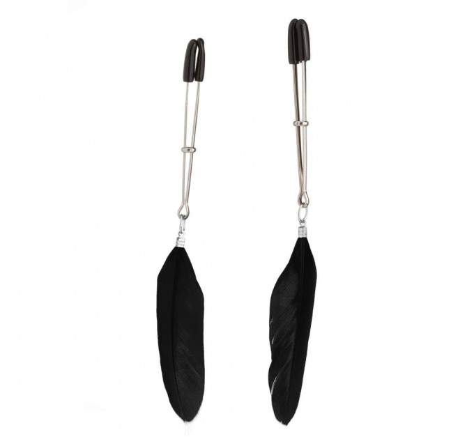 Зажимы на соски Перышки Lucky Bay Nipple Play, Black