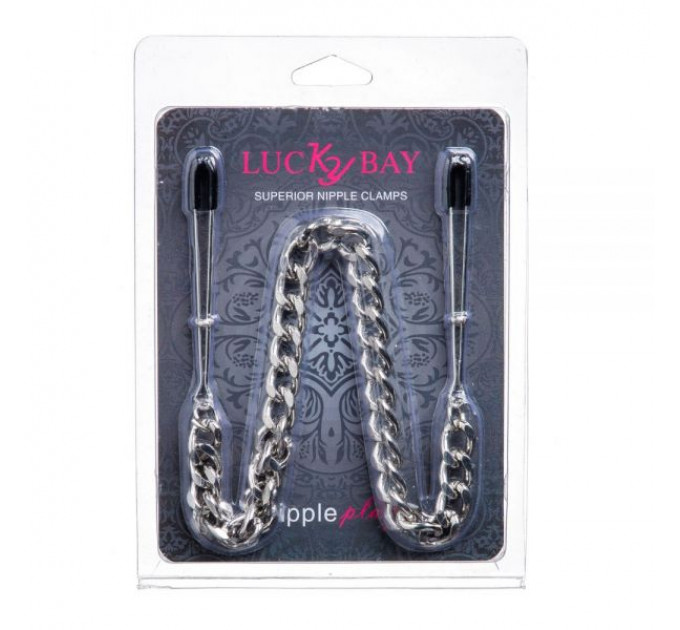 Зажимы на соски Nipple play пинцет Chain Heavy Metall