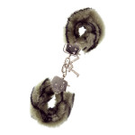 Наручники METAL HANDCUFF WITH PLUSH, ZEBRA