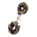 Наручники METAL HANDCUFF WITH PLUSH, ZEBRA