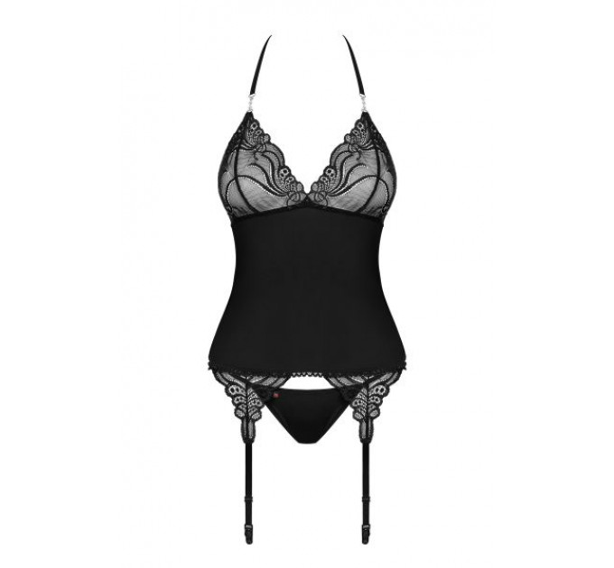 Корсет Obsessive 828-COR-1 corset & thong L/XL