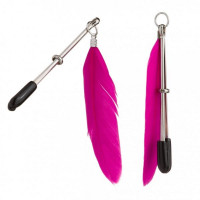 Затискачі на соски Пір'ячко Lucky Bay Nipple Play, Pink