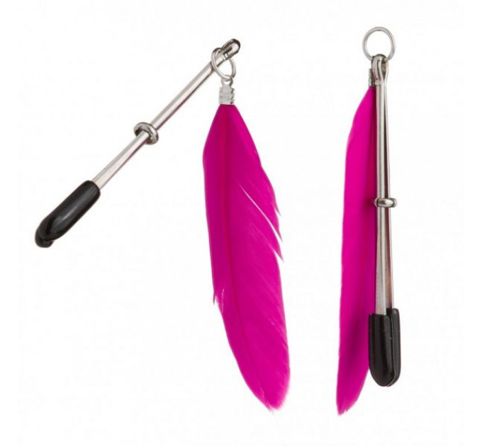 Зажимы на соски Перышки Lucky Bay Nipple Play, Pink