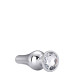 DT21825 Анальная пробка конической формы Dream Toys GLEAMING LOVE SILVER PLEASURE PLUG L
