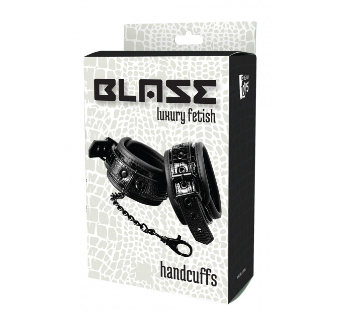 Наручники BLAZE LUXURY HANDCUFF CROCO BLACK