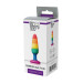 Радужная анальная пробка COLOURFUL LOVE RAINBOW ANAL PLUG SMALL