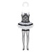 Костюм горничной Obsessive Housemaid L/XL черно-белый