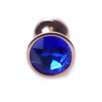 Анальна пробка Plug-Jewellery Red Gold PLUG-Dark Blue