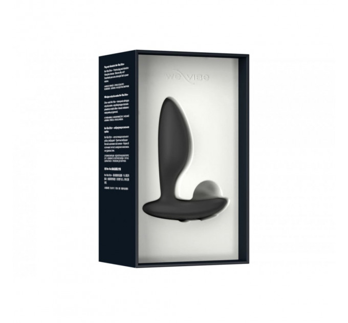 Анальная пробка з вибрацией We-Vibe Ditto+ Satin Black с пультом и управлением с телефона