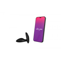 Анальна пробка з вібрацією We-Vibe Ditto+ Satin Black з пультом та керуванням з телефону