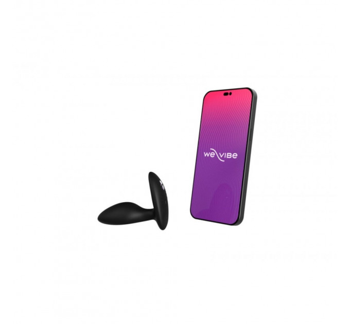 Анальная пробка з вибрацией We-Vibe Ditto+ Satin Black с пультом и управлением с телефона